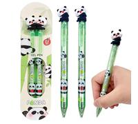 MKEWUU 2 Piezas Legami Bolígrafo Gel Cute Cartoon Gato Verde 0.5Mm, Material Escolar Oficina Para Regalo Con Writing Grips Y Diseño Kawaii