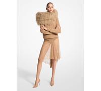 MKFalda de encaje de chantilly con lentejuelas bordadas a mano - Marrón - Michael Kors EU 36