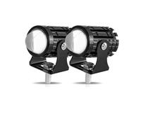 MKGKACVCPT faro delantero moto 2 Uds Faros Delanteros LED Para Exploradores, Accesorios Motocicleta Camión Coche Auxiliar Proyector Adicional Luces Antiniebla(2PC Yellow No Switch)