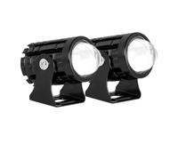MKGKACVCPT faro delantero moto 2 Uds Faros Delanteros LED Para Exploradores, Accesorios Motocicleta Camión Coche Auxiliar Proyector Adicional Luces Antiniebla(2PC White No Switch)