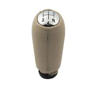 MKGKACVCPT Para Clio III 2005-2009 Para Scenic II 2003-2006 Beige Negro Cuero Palanca De Cambios Polaina Cubierta Arranque Palanca De Cambios Para Coche(Chrome Cap Beige)