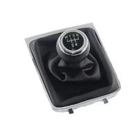 MKGKACVCPT Para VW Para Passat B6 2005-2010 5/6 Perilla De Cambio Velocidad Palanca Palo Polaina Cubierta Arranque Collar Accesorios Coche Palanca De Cambios Para Coche(Leather 5 Speed)