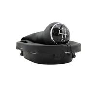MKGKACVCPT Pomo Con Cubierta Pomo Del Cambio Manual Actualización Para VW Caddy Para Touran 2003-2009 2011-2015 5 Velocidades Cuero ABS/PU Negro Con Estilo Perilla De Cambios 1 Ud.(Gear knob boot)