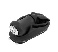 MKGKACVCPT Pomo de cambio manual Para Clio Para Megane 2 Kangoo 2015 Interior De Cuero 5 Perilla Cambio Velocidad Manija Palanca Funda Cubierta Arranque(Leather)