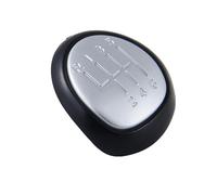 MKGKACVCPT Pomo de cambio manual Para SAAB 93 9-3 SS 2003-2012 5/6 Perilla De Cambio Velocidad Cabeza Emblema Tapa Palanca Cambios Cubierta Negro Plata(6 Speed Silver)