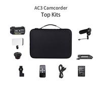 MKHFP Cámara de vídeo Videocámara Video de cámaras de Videos 4K con micrófono AC3 IR Visión Nocturna Vlogging Digital Vamcorder Professional con micrófono DIRIGIÓ Luz Cámara de vlogueo Multifuncional