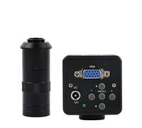 MKHFP Cámara de visión Artificial 2. 0MP 1/3 "VGA Industrial Digital Electrónico CCD CMOS Microscopio de Video Cámara de Montaje C 108 0p HD Cámara CCTV Industrial(with 100x Lens)