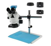 MKHFP Cámara de visión Artificial 3.5-90x Zoom Continuo 3 6MP Microscopio trinocular USB HDMI Conjunto de microscopio de cámara Industrial Cámara CCTV Industrial