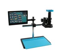 MKHFP Cámara de visión Artificial 3 8MP Video Digital Microscopio electrónico Industrial Microscopio de Lupa Cámara de la Placa de Circuito del teléfono móvil Cámara CCTV Industrial(180x)