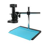 MKHFP Cámara de visión Artificial 5MP Microscopio electrónico Digital electrónico HD Lupa de reparación de teléfonos móviles con 180 / 300x Zoom C Lente Fija Cámara CCTV Industrial(180x)