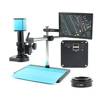 MKHFP Cámara de visión Artificial Cámara Industrial de 2MP 180X con Pantalla de 10.1 Pulgadas, 108 0p HD, Enfoque automático, sin demora, sin frotis Cámara CCTV Industrial