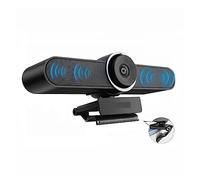 MKHFP Cámara Web en Streaming, Conferencia USB 1080P Cámara Web Cámara Web de Gran Angular de 124 ° con micrófono y Altavoz for Smart TV PC Living Streaming