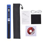 MKHFP Escáner de Documentos portátil, Mini escáner, Libros A4 Formato JPG y PDF Pantalla LCD Tipo c 300/600/900 dpi Herramienta de enseñanza Visual(Blauw)