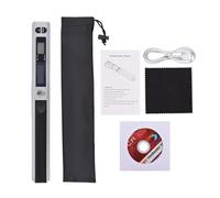 MKHFP Escáner de Documentos portátil, Mini escáner, Libros A4 Formato JPG y PDF Pantalla LCD Tipo c 300/600/900 dpi Herramienta de enseñanza Visual(Silver)