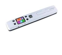 MKHFP Mini escáner portátil de Documentos e imágenes A4, 1050 dpi JPG/PDF, Alta Velocidad for Uso Escolar y empresarial Herramienta de enseñanza Visual(Bianco)