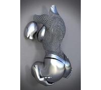 MKHFUW Figura de metal 3D Estatua Arte Lienzo Pintura Romántica Abstracta Pósteres e impresiones Amantes Escultura Póster Amor Corazón Beso Imágenes - Sin marco (Figura-05, 1 pieza - 60 x 90 cm)