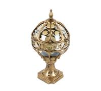 Mkichi Vintage Farolas Exterior Jardin,E27 Poste de Jardin Patio, IP44 Impermeable Lámpara de Sobremuro Aluminio y Vidrio,Lámpara de Columna,Luz de Pedestal,Lámpara de Pie Exterior para Patio (Bronce)
