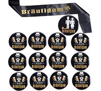 MKISHINE JGA despedida de soltero hombres,Faja de novio con 13 botones del novio del equipo