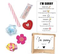MKISHINE Tarjeta con texto en inglés "I'm Sorry, Apology, Please Forgive Apology for Her Best Friends, Pareja, Novio, Esposa y Familia, Sorry and Forgive Me Gift