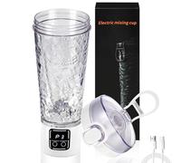 Mkitnvy Mezclador De Proteinas Eléctrica, Recargable Por USB-C, 700ml Shaker Portable, Mezcladora Automática De Proteínas Para Batidos De Proteínas y Batidos De Reemplazo De Comidas, Sin Bpa (Blanco)