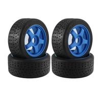 MKIUYVD Accesorios Coches RC para Arrma 1/7 para Infraction para Felony para Limitless Neumático Repuesto 5 Radios 100x42 Mm 42/100 17 Rueda Hexagonal Piezas Actualización Coche RC(Blue)