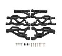 MKIUYVD Accesorios Coches RC para Arrma 1/7 para Infraction para Limitless 6s 1/8 para Typhon Juego Brazo Suspensión Delantero Trasero Metal Accesorios Montaje Piezas De Actualización Coche RC(Black)