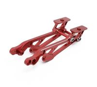 MKIUYVD Accesorios Coches RC para Arrma 1/8 6s Kraton para Typhon para Talion para Senton para Outcast para Notorious Juego Montaje Alerón Trasero Metal Piezas Actualización Coche(Red)