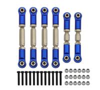 MKIUYVD Accesorios Coches RC para Arrma para Granite para Senton para Vorteks para Typhon Big para Rock 1/10 Varillas Amarre Metal Conjunto Enlaces Repuesto Piezas Mejora de Coche RC(Blue,Size 1)