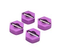 MKIUYVD Accesorios Coches RC para HSP 102042 02100 4WD para Himoto RC Rueda Tuerca Hexagonal 12MM Pasadores De Aluminio Bujes Transmisión 1/10 Adaptador para Cubo Actualización Piezas Coche(Purple)