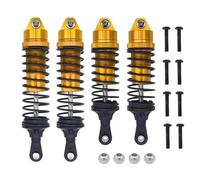 MKIUYVD Accesorios Coches RC para Traxxas para Slash 4X4 para VXL 2WD para Rustler para Stampede para Hoss 1/10 RC Car Upgrades Parts Accesorios De Amortiguadores Delanteros Y Traseros Metal(Yellow)