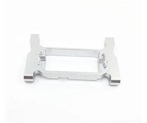 MKIUYVD Accesorios Coches RC para TRX4 1/10 Soporte Chasis Trasero Delantero De Metal Crossmember Servo Montaje Modificación Accesorios Coche Trepador Control Remoto Piezas Mejora(Silver,Front)