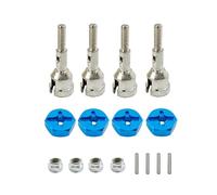 MKIUYVD Accesorios Coches RC para WLtoys 1/18 K929 A959 A969 A979 A959B A969-B Conjunto Conversión Rueda Eje 12 Mm Cubo Hexagonal Tuerca Giratoria 1/10 Carretera RC Coche Piezas Actualización(Blue)