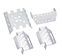 MKIUYVD Accesorios Coches RC para YiKong 1/10 para YK4102 YK4103 1/8 YK4082 Placa Protectora De Eje Armadura Chasis Metal Accesorios Modificación Piezas Mejora Orugas RC