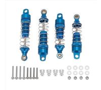 MKIUYVD Amortiguador de Choque RC para Losi para Mini-T Stadium 1/18 RC Car Truck Upgrade Parts 4 Piezas De Amortiguadores Delanteros Y Traseros Metal para Resorte(Blue)