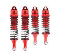 MKIUYVD Amortiguador de Choque RC para Traxxas para Slash para Rustler 1/10 RC Car Upgrade Accesorios Piezas Amortiguador Delantero Y Trasero De Aleación Aluminio(Red)