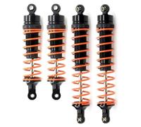 MKIUYVD Amortiguador de Choque RC para Traxxas para Slash para Rustler para Stampede 1/10 RC Partes De Actualización del Coche 4pcs Amortiguadores Ajustables Traseros Delanteros(Black)