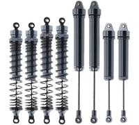 MKIUYVD Amortiguador de Choque RC para Traxxas para Unlimited para Desert 1/7 RC Accesorios para Coches Piezas 8pcs Aleación De Aluminio Amortiguador Trasero Delantero 8460 8450(Gray)
