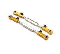 MKIUYVD Barras Coches RC para JLB para Carreras para Cheetah 11101 21101 J3 para Speed EA1018 1/10 Piezas De Coche RC 2 Uds Varilla Enlace Trasera Delantera Metal