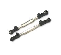 MKIUYVD Barras Coches RC para JLB para Racing para Cheetah 11101 21101 J3 para Speed EA1018 1/10 RC Piezas De Coche 2 Enlace Varilla Delantero Trasero Metal(Black)