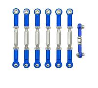 MKIUYVD Barras Coches RC para Traxxas para Slash 4X4 para VXL 2WD para Rustler para Stampede 1/10 RC Piezas De Coche Tensores Metal Camber Link Rod Linkage Set(Dark Blue)