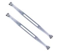 MKIUYVD Barras Coches RC para TRAXXAS para X-MAXX para WideMaxx 8S para XRT 1/6 RC Piezas De Actualización Coche 2 Uds Enlaces Punta Metal Varilla Enlace 202 Mm(White)