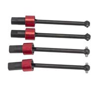 MKIUYVD Eje de transmisión CVD para Traxxas para LaTrax para Teton 1/18 RC Piezas De Actualización Coche 4 Eje Transmisión Delantero Y Trasero Metal CVD(Red)