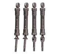 MKIUYVD Eje de transmisión CVD para Traxxas para Slash para Rustle para Stampede para VXL 4X4 1/10 RC Piezas De Mejora 4 Uds Eje Transmisión Delantero Y Trasero Metal