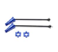 MKIUYVD Eje de transmisión CVD para Traxxas para X-maxx 6S 8S 1/5 RC Coche para Monster Truck Piezas De Mejora 2 Uds Eje Transmisión Delantero Trasero Metal CVD(Blue)