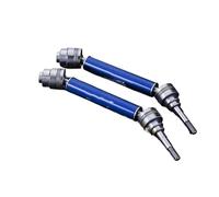 MKIUYVD Eje de transmisión para Traxxas para Slash para Rustler para Stampede para Hoss 4X4 1/10 RC Car Parts 115/118MM Eje De Transmisión Delantero Y Trasero Metal CVD(Blue,2pcs118mm)
