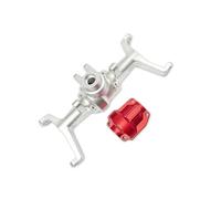 MKIUYVD Eje Delantero Trasero RC para HOBBYPLUS CR18P para Rock para Van 1/18 RC Car Carcasa del Eje Delantero Y Trasero Actualización De Piezas Aleación Aluminio(Silver,Front)