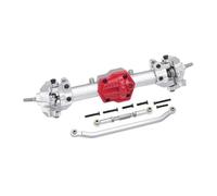 MKIUYVD Eje Delantero Trasero RC para MN128 G500 MN86KS MN86S Mejora para Coche RC Crawler 1/12 con Diferencial Delantero Y Trasero, Eje Recto Engranaje(Silver,Front)