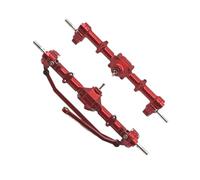 MKIUYVD Eje Delantero Trasero RC para MN168 Eje De Portal Delantero Y Trasero Metal Adaptador Hexagonal Rueda 12 Mm Accesorios Piezas Actualización para Autos RC 1/12(Red)