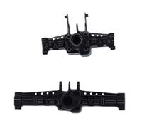 MKIUYVD Eje Delantero Trasero RC para Traxxas TRX-4M Carcasa De Eje Delantero Y Trasero Metal Accesorios Piezas Actualización para Vehículos RC Crawler 1/18(Black)