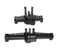 MKIUYVD Eje Delantero Trasero RC para Traxxas TRX4-M K10 Carcasa De Eje Trasero Delantero Aluminio CNC con Cubierta para Accesorios Actualización Crawler RC 1/18(Black)